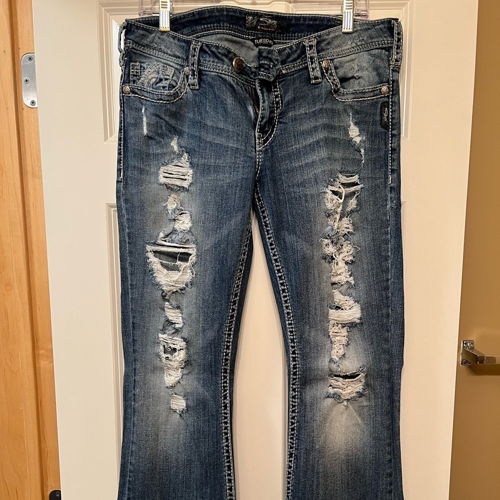 Silver jeans in style Tuesday